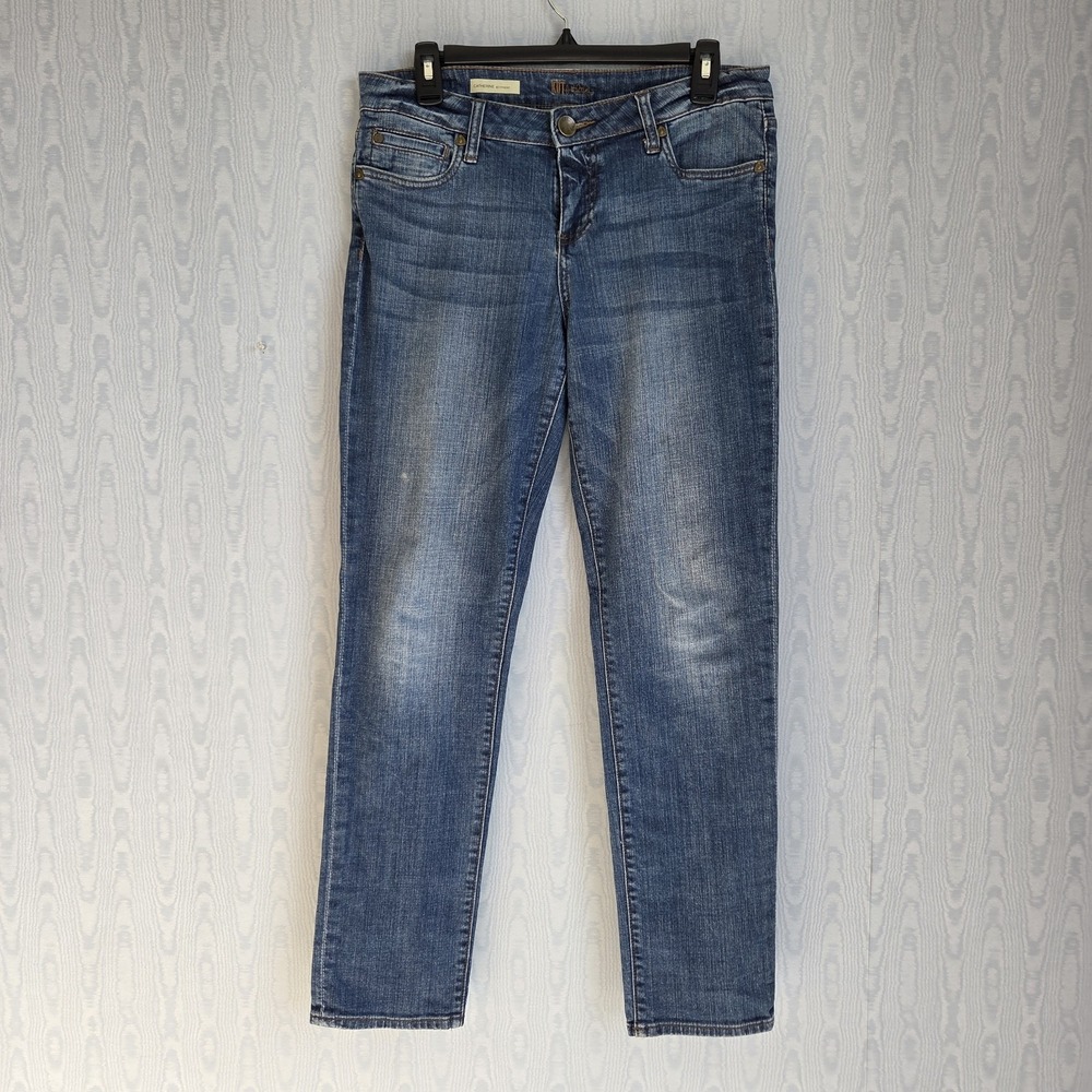 KUT From The Kloth Catherine Boyfriend Jeans Dark Wash‎ Size 8 Straight leg